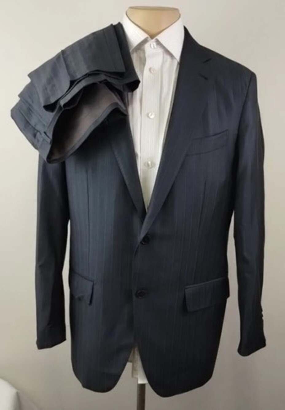 Ermenegildo Zegna Trofeo Mila Easy Men Surgeon Cuff 2 Piece Suit 40R - W36X26.5